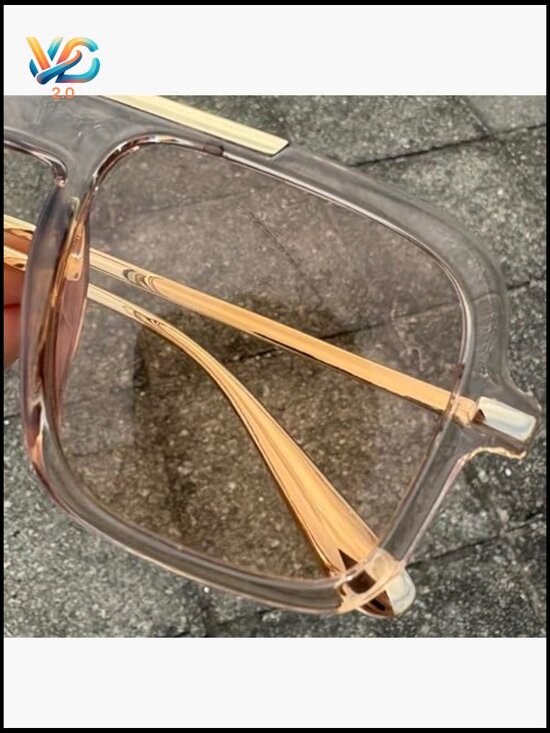 Vintage Oversized Pilot Square Sunglasses Retro 70s 80s 90s Shades Unisex main image 5